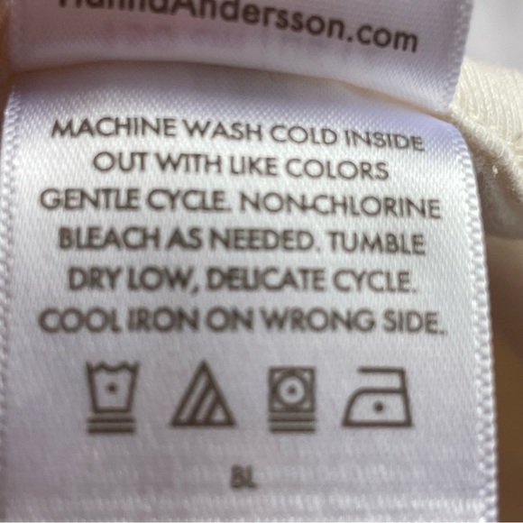 Hanna Andersson Cream and Red Long Sleeve Tee Rainbow Design Size 12 or 150 cm - Picture 7 of 7